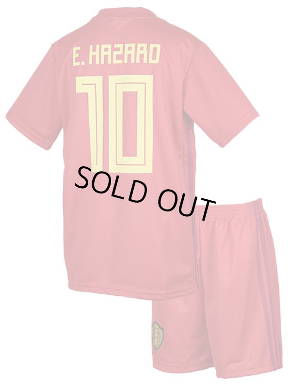キッズ・ジュニア用 レプリカ サッカーユニフォーム 2018ベルギー代表 10アザール