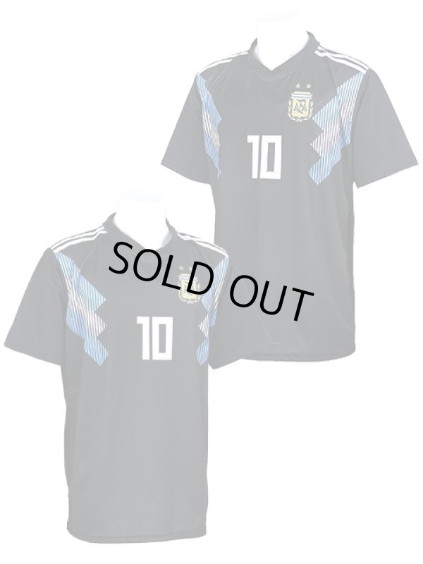 画像2: レプリカ サッカーユニフォーム 2018アルゼンチン代表(A) 10メッシ (2)