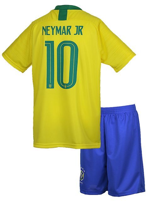 キッズ ジュニア用 レプリカ サッカーユニフォーム 18ブラジル代表 10ネイマール 激安通販のバナナシュート