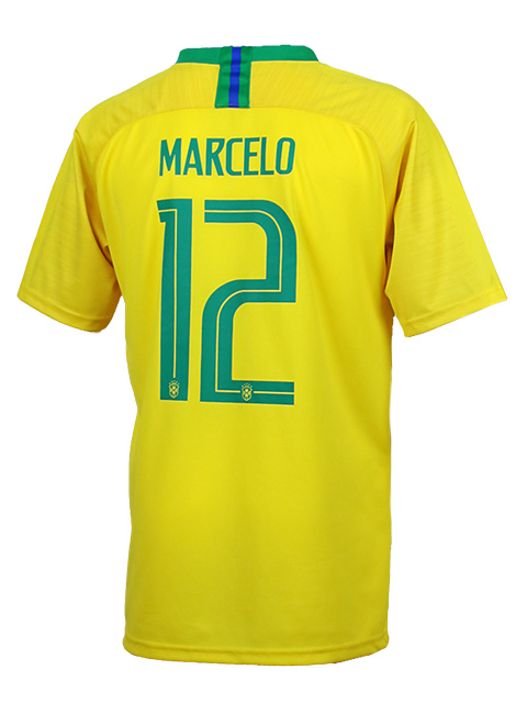 レプリカ サッカーユニフォーム 18ブラジル代表 ホーム 12マルセロ 激安通販バナナシュート